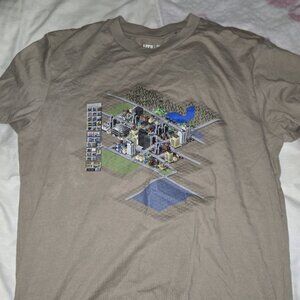 Uniqlo UT SS T-Shirt Sim City 2000 Museum of Modern Art Tan Size L Men's